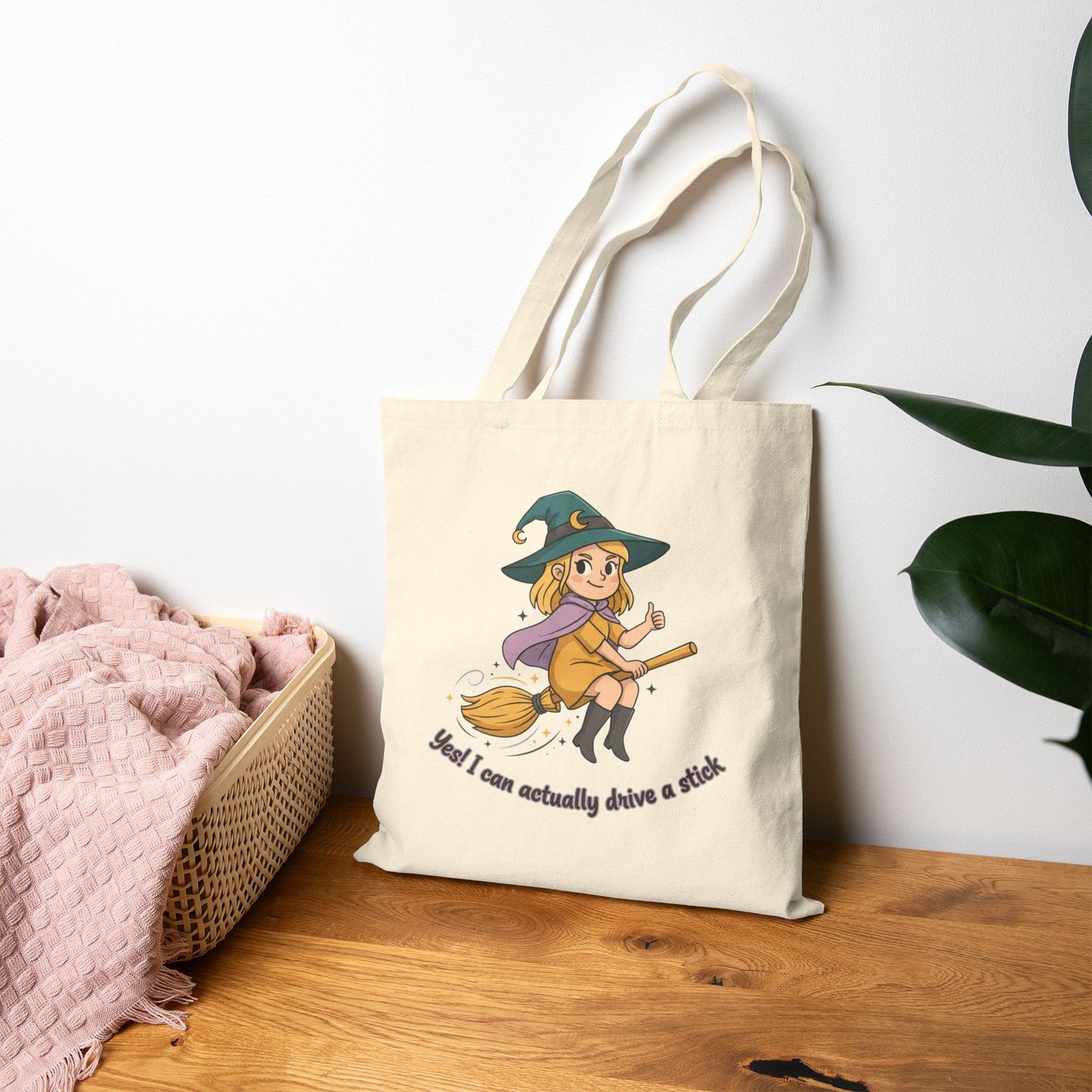 Blonde Stick Driver Cotton Canvas Tote Bag