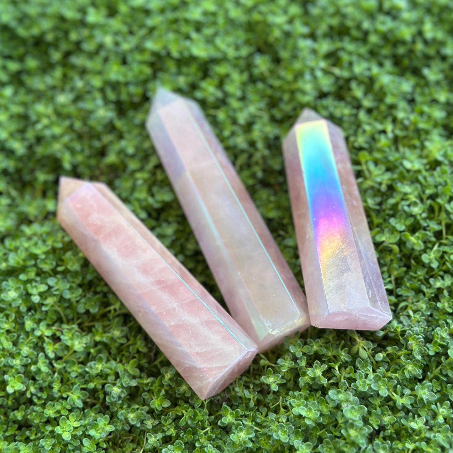 Aura Rose Quartz Tower