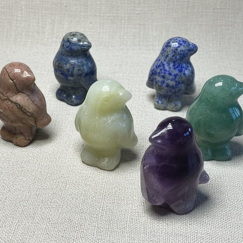 Penguin Gemstone Small Carved Figurine