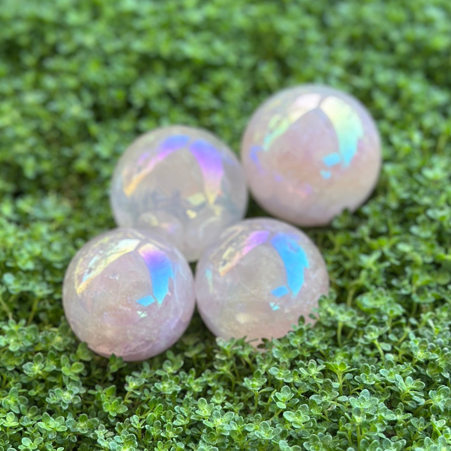 Sphere - Aura Rose Quartz
