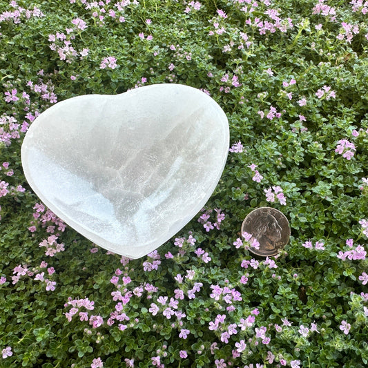 Selenite Bowl - Heart