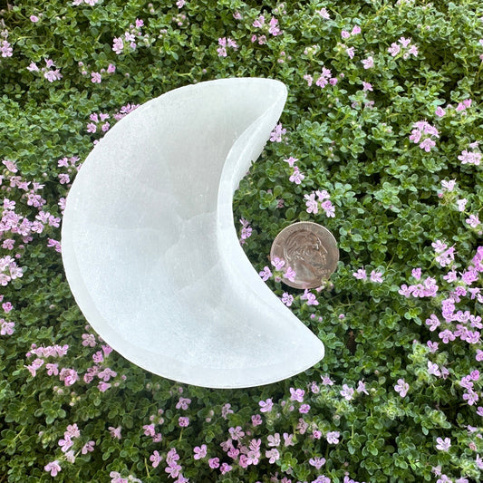 Selenite Bowl - Moon