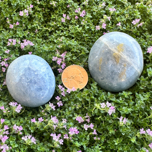 Blue Calcite Palmstone