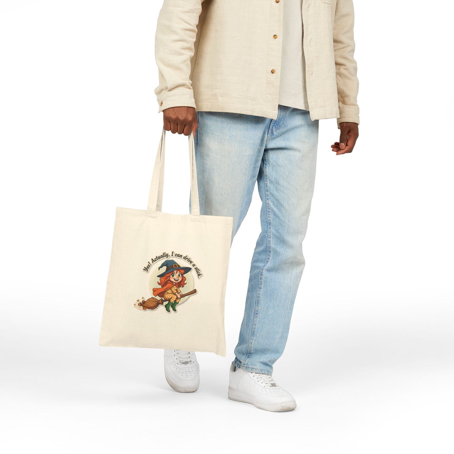 Tote Bag "Red" Stick Driver Cotton Canvas