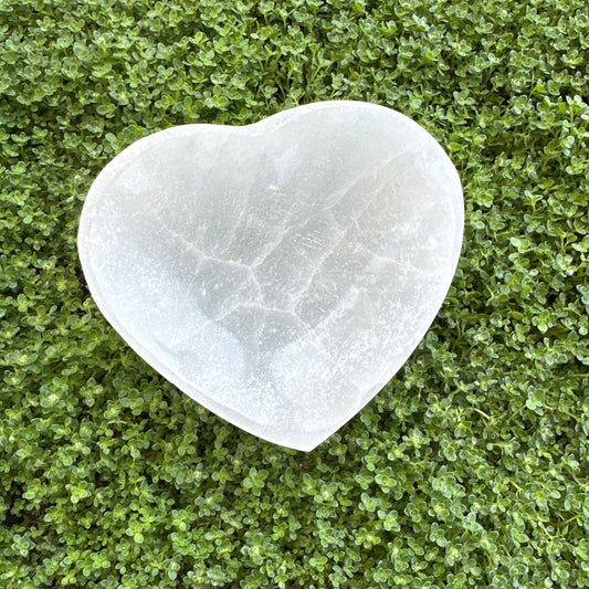 Selenite Bowl - Heart
