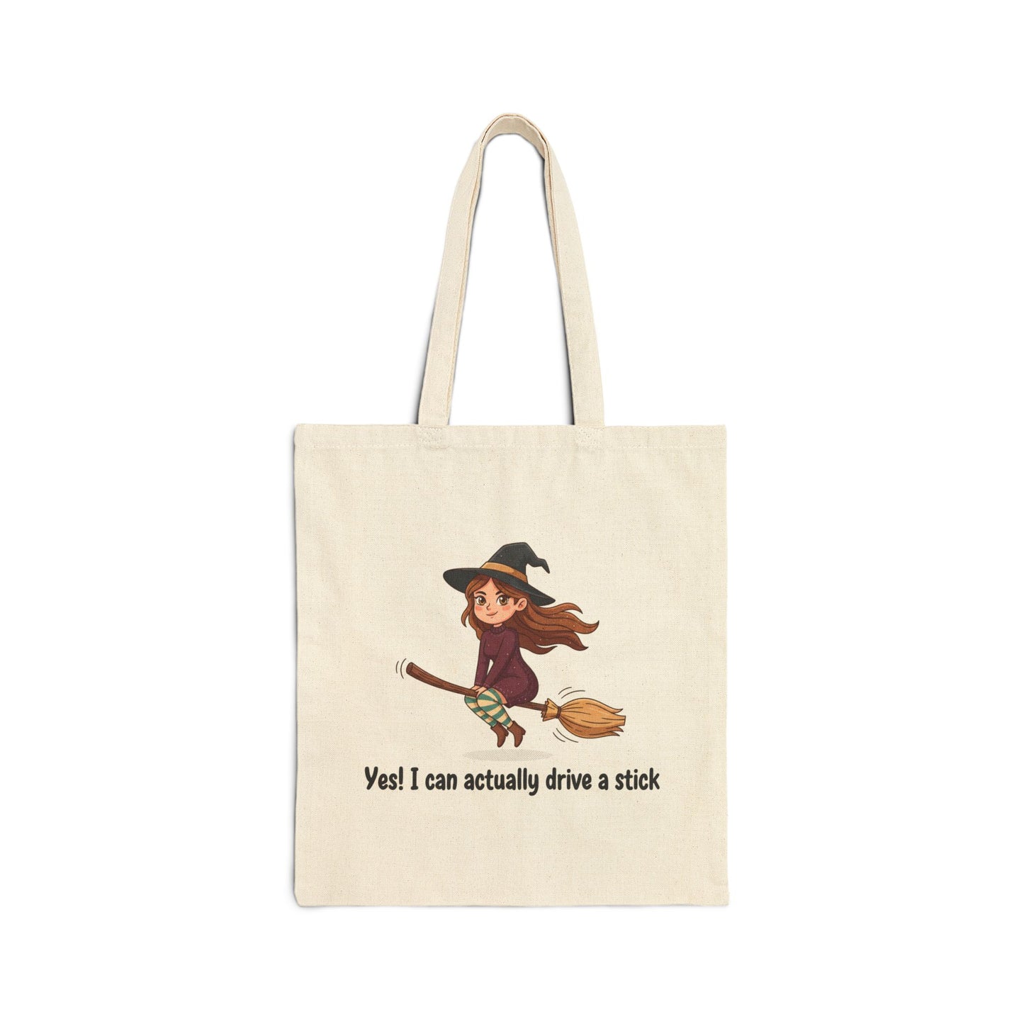 Tote Bag Brunette Stick Driver Cotton Canvas