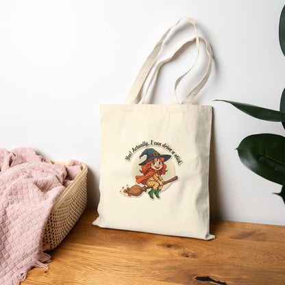 Tote Bag "Red" Stick Driver Cotton Canvas