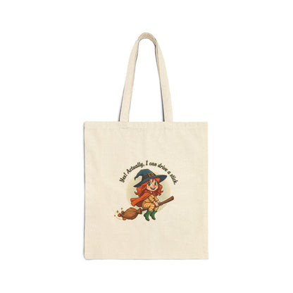 "Red" Stick Driver Cotton Canvas Tote Bag