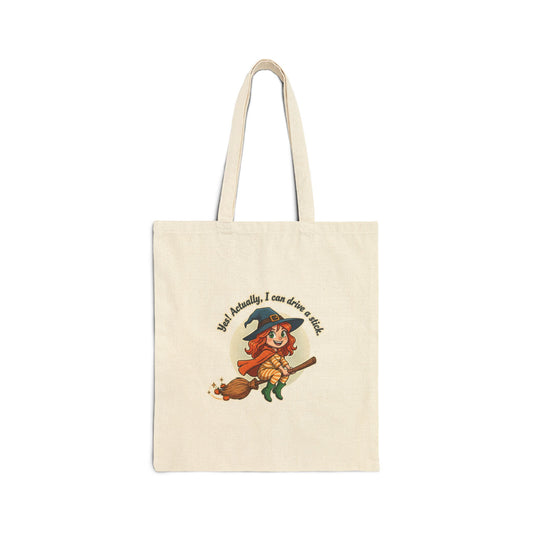 "Red" Stick Driver Cotton Canvas Tote Bag