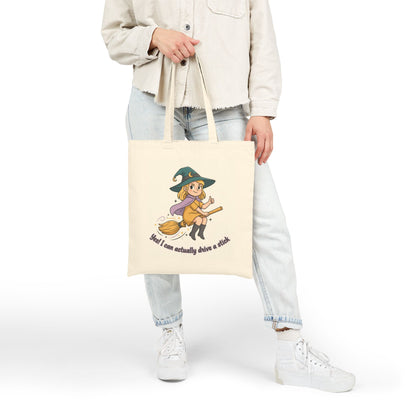 Tote Bag Blonde Stick Driver Cotton Canvas