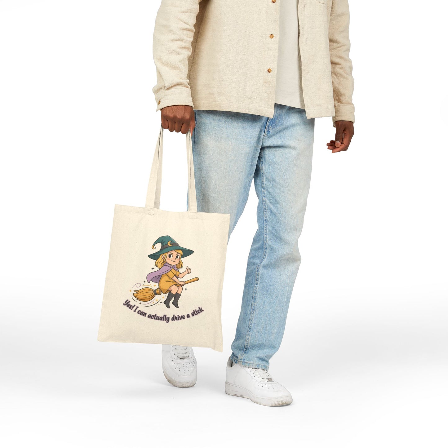 Tote Bag Blonde Stick Driver Cotton Canvas