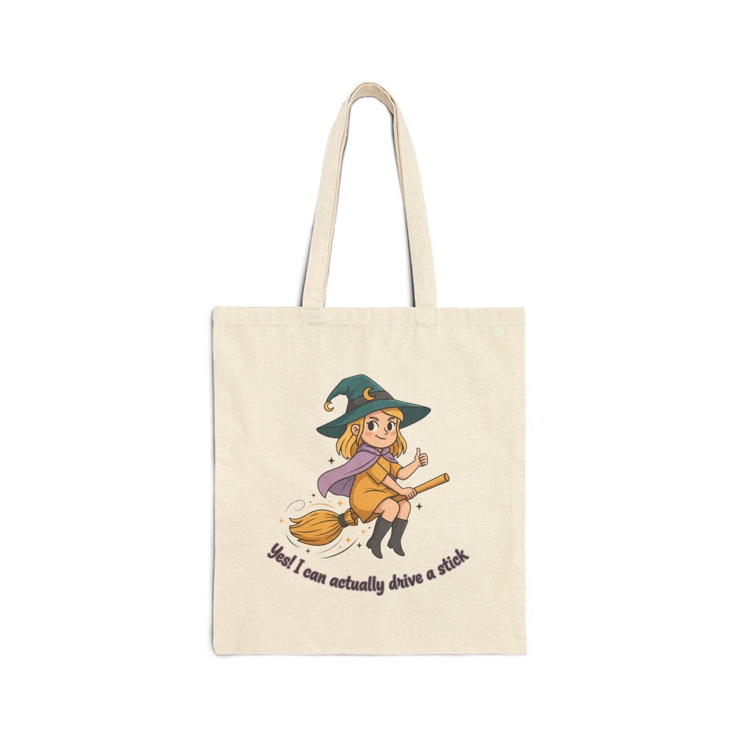 Blonde Stick Driver Cotton Canvas Tote Bag