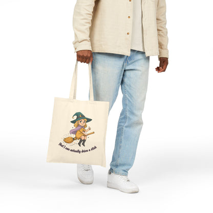 Blonde Stick Driver Cotton Canvas Tote Bag