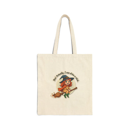 Tote Bag "Red" Stick Driver Cotton Canvas