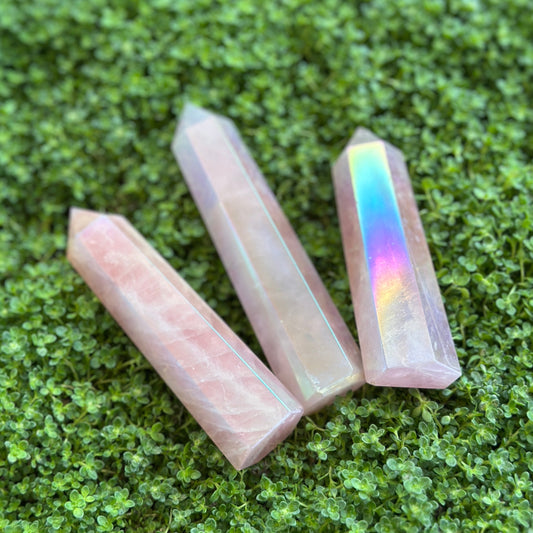 Aura Rose Quartz Tower