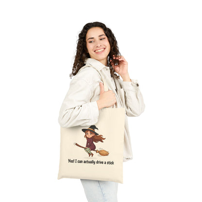 Tote Bag Brunette Stick Driver Cotton Canvas