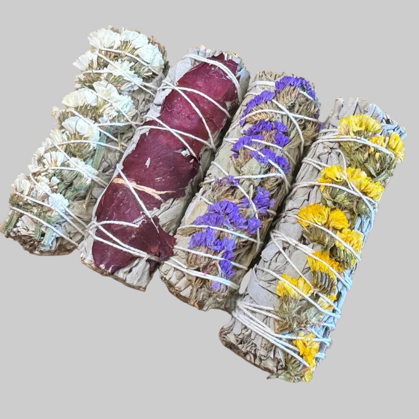 Sage Bundle with Flowers
