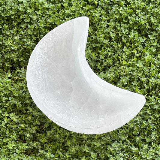 Selenite Bowl - Moon