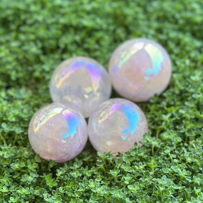 Sphere - Aura Rose Quartz