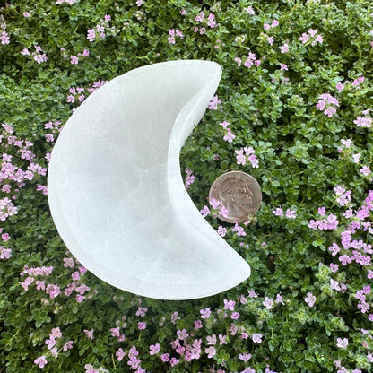 Selenite Bowl - Moon