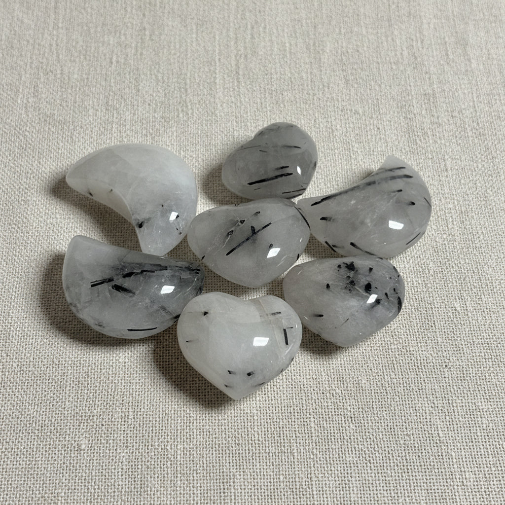Set of gray stones on a white background